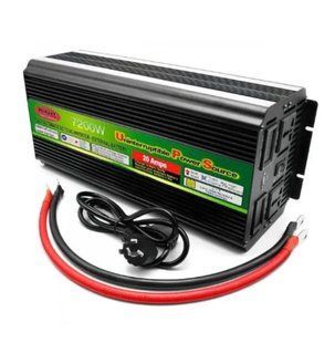 Інвертор Wimpex WX-7200W 12V-220V з зарядкою акумулятора 20А POWER-02-2026 фото